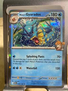Pokemon Scarlet & Violet Destined Rivals Misty's Gyarados Foil Rare #49